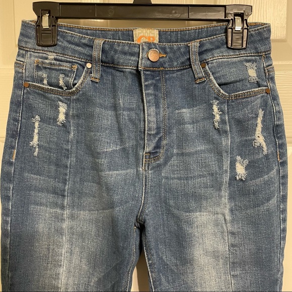 Gianni Bini High Waist Ankle Length Split Hem Jeans - Picture 5 of 6